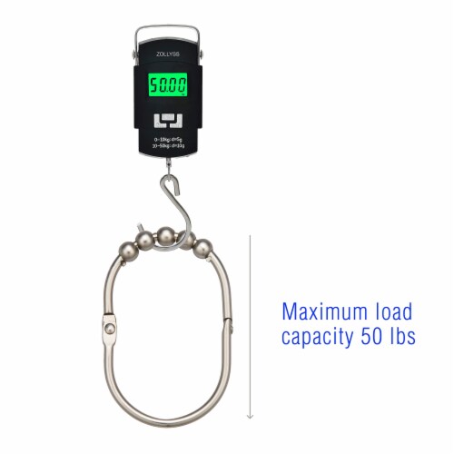 2LB Depot Wide Shower Curtain Rings/Hooks Set, Brushed Nickel Finish, Set of 12 Perspective: left