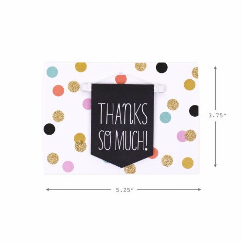 Thank You Notes (#65): Signature Thanks Banner 8 Cards and Envelopes Perspective: left