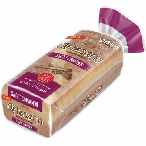 Alfaro's® Artesano™ Sweet Cinnamon Bakery Bread Perspective: left