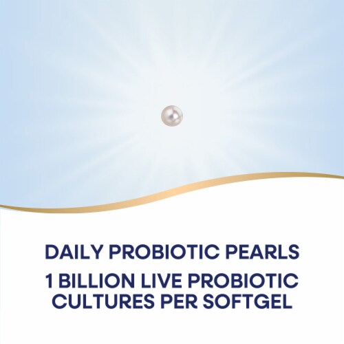 Enzymatic Therapy Probiotic Pearls Acidophilus Softgels Perspective: left
