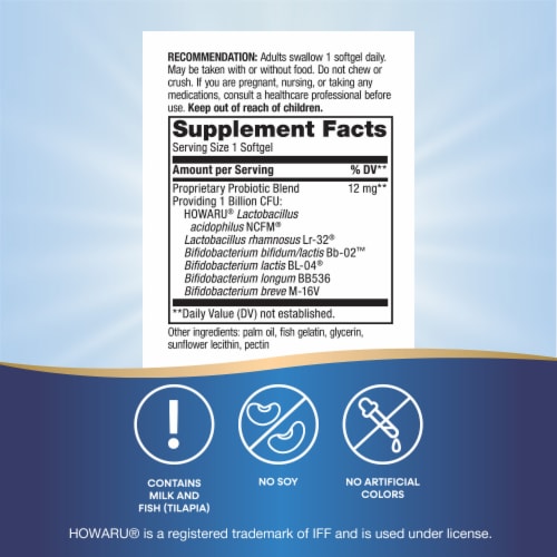 Nature's Way® Probiotic Pearls® Complete Digestive Health Softgels Perspective: left
