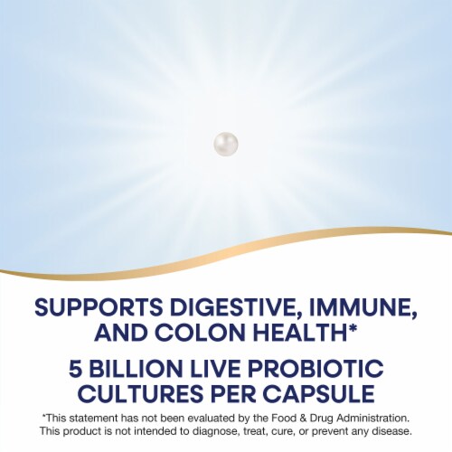 Nature's Way® Probiotic Pearls® Max Potency Digestion and Immunity Probiotic Supplement Softgels Perspective: left