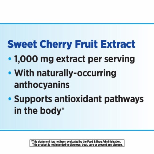 Enzymatic Therapy Cherry Fruit Extract Capsules 1000mg Perspective: left