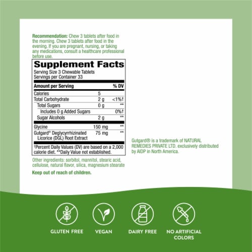 Enzymatic DGL Fructose Free Chewables Perspective: left