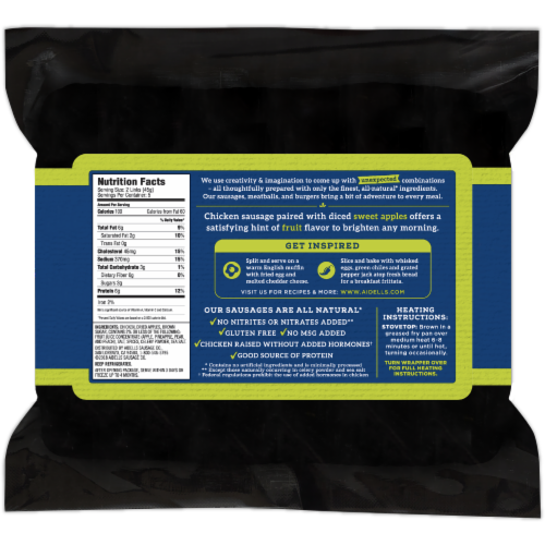 Aidells® Smoked Chicken Sausage Breakfast Links Chicken & Apple Perspective: left