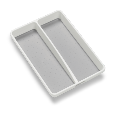 madesmart® Classic Mini Utensil Tray - White/Grey Perspective: left