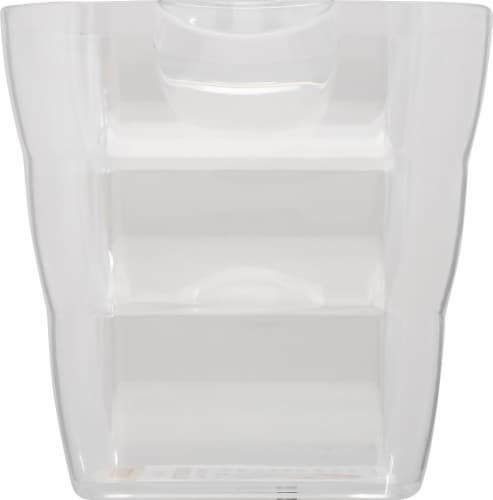 Oggi Square Ice Bucket - Clear Perspective: left