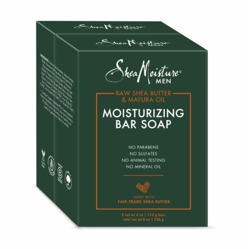 Shea Moisture® Men Moisturizing Bar Soap Cleanser Perspective: left