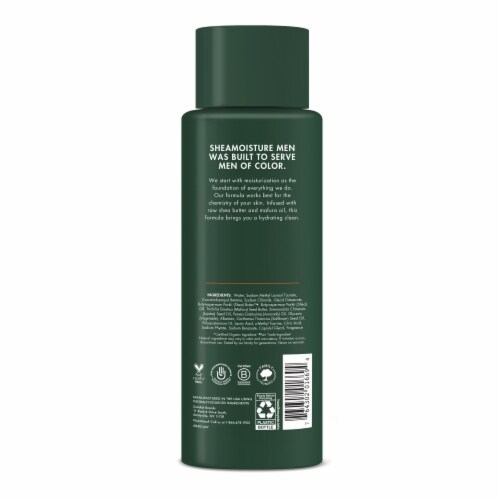 SheaMoisture Men Raw Shea Butter & Mafura Oil Body Wash Perspective: left