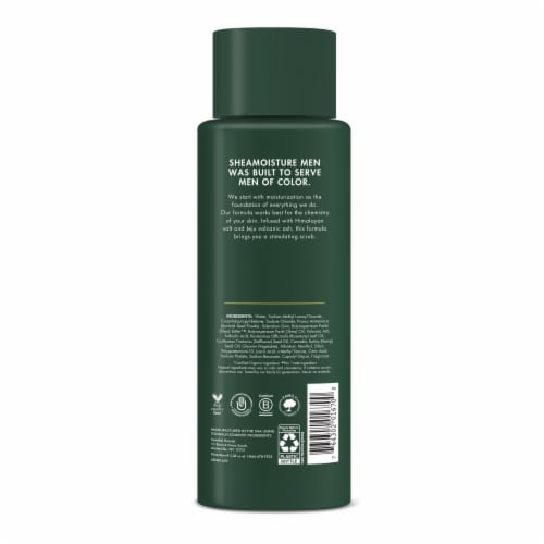 SheaMoisture Men Himalayan Salt & Volcanic Ash Body Wash Perspective: left
