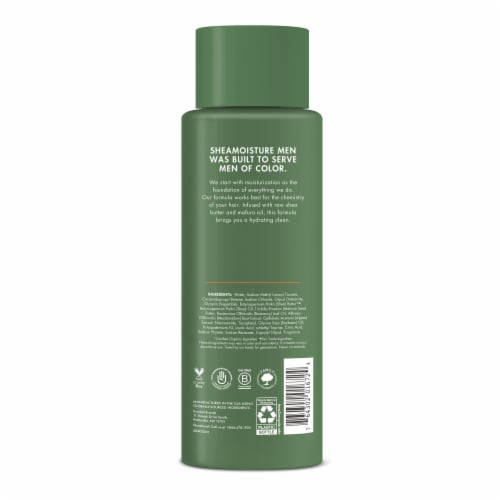 SheaMoisture Raw Shea Butter and Mafura Oil Moisturizing Shampoo Perspective: left
