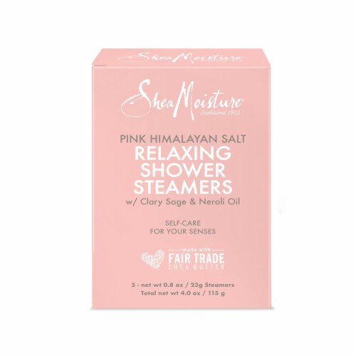 SheaMoisture Relaxing Shower Steamers Pink Himalayan Salt Perspective: left