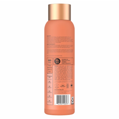 SheaMoisture Coconut Hibiscus 18z Body Wash Coconut Hibiscus Perspective: left