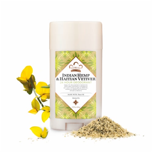 Nubian Heritage Indian Hemp and Haitian Vetiver Deodorant Perspective: left