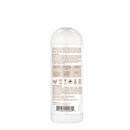 SheaMoisture Daily Hydration 100% Virgin Coconut Oil Body Lotion Moisturizer Perspective: left