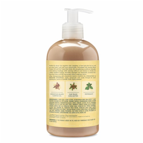 SheaMoisture Hundred Percent Pure Jamaican Black Castor Oil Conditioner Perspective: left