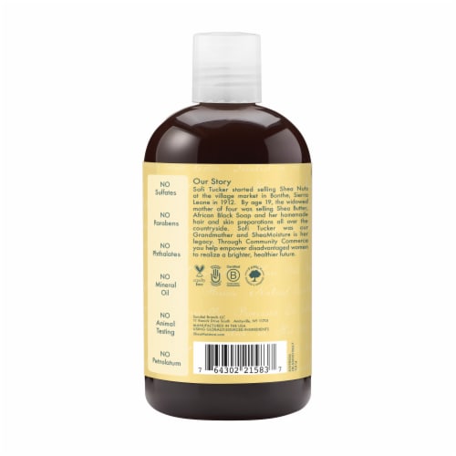 SheaMoisture Strengthen and Restore Pure Jamaican Black Castor Oil Shampoo Perspective: left