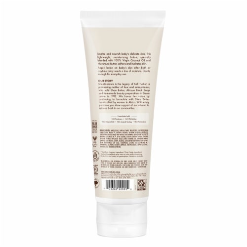 SheaMoisture 100% Virgin Coconut Oil Baby Lotion Perspective: left