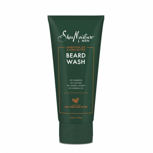 SheaMoisture Maracuja Oil & Shea Butter Beard Wash Perspective: left