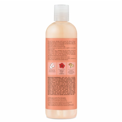 SheaMoisture Coconut & Hibiscus Illuminating Body Wash Perspective: left