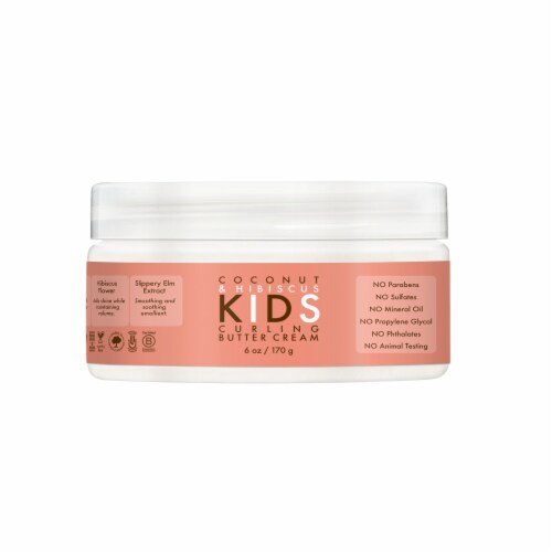 SheaMoisture Coconut & Hibiscus Kids Curling Styling Cream Perspective: left