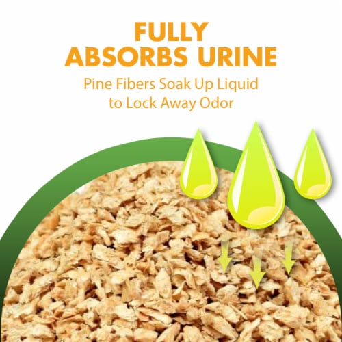 Feline Pine 100% Natural Pine Original Non-Clumping Cat Litter Perspective: left