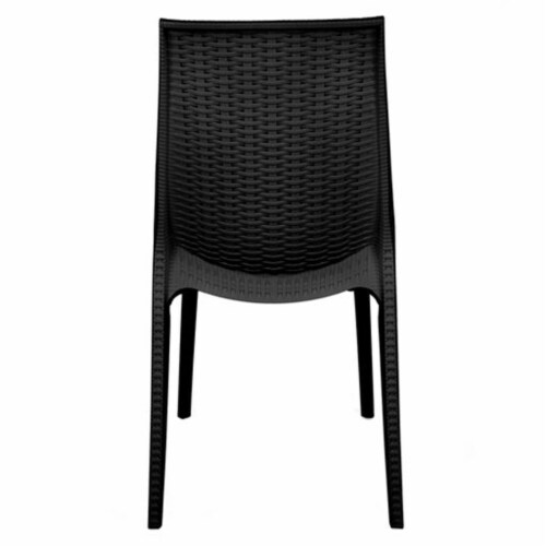LeisureMod Kent Outdoor Dining Chair, Set of 4 Perspective: left
