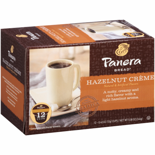 Panera Hazelnut Creme Single Serve Coffee Cups Perspective: left