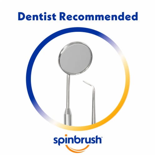 Spinbrush Pro+ Deep Clean Replacement Heads Soft Bristles For Electric Battery Powered Toothbrush Perspective: left