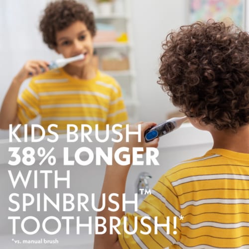 Spinbrush Kids Monster Truck Electric Battery Powered Toothbrush Soft Bristles Perspective: left