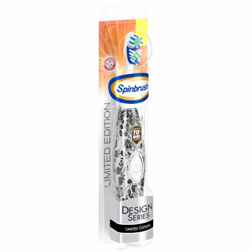 Arm & Hammer Spinbrush Limited Edition Designer Series Soft Powered Toothbrush Perspective: left