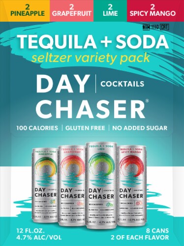 Day Chaser® Tequila + Soda Variety Pack Perspective: left
