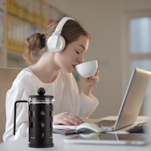 Stainless Steel 4-Cup French Press Coffee Maker with 4 Level Filtration System Perspective: left