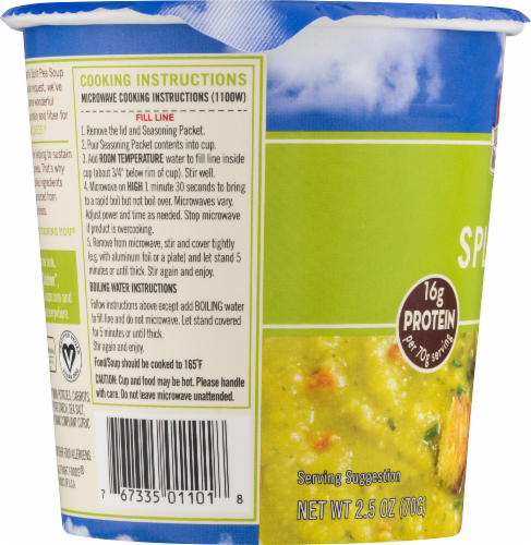 Dr. McDougall's Vegan Split Pea Soup With Barley Perspective: left