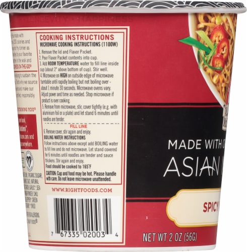 Dr. McDougall's Spicy Kung Pao Asian Noodles Perspective: left