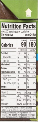 Dr. McDougall's Low Sodium Garden Vegetable Soup Perspective: left