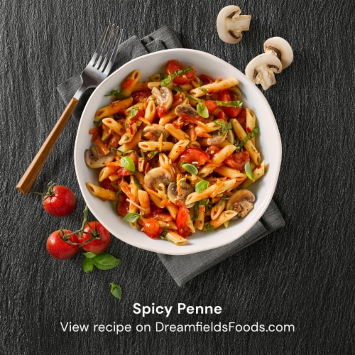Dreamfields Vegan with Fiber Penne Rigate Pasta Perspective: left