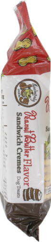 Exclusively Dog Cookies Peanut Butter Sandwich Creams Perspective: left