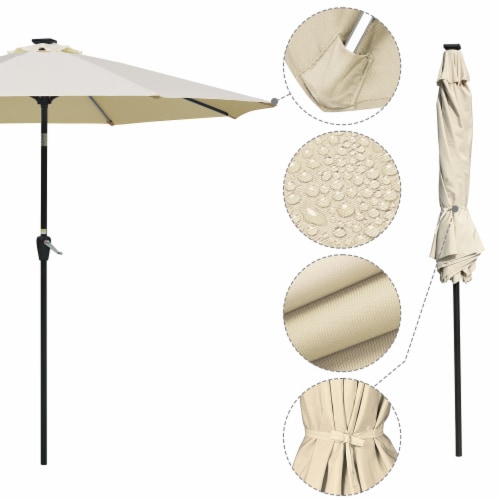 Yescom 10ft Universal Replacement Umbrella Canopy Top Cover Patio Beach