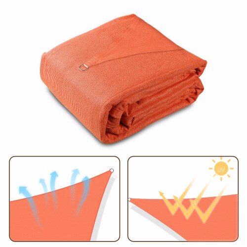 19x13 Ft 97% UV Block Rectangle Sun Shade Sail Canopy Outdoor Patio Pool Yard Perspective: left