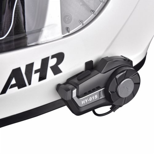 AHR DOT Full Face Motorcycle Helmet Visor Bluetooth Headset Intercom Music XXL Perspective: left