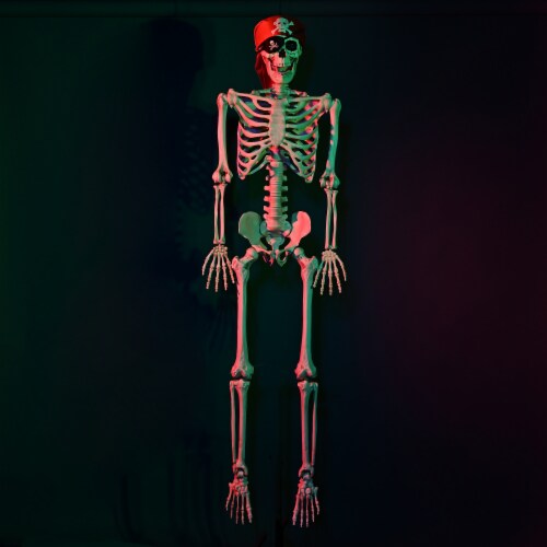 Yescom 5.4' FT Full Body Halloween Skeletons Props Decoration with Movable Joints 2 Pack Perspective: left