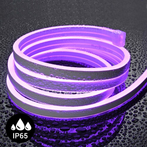 50 Ft DELight Neon LED Light Strip Rope Tube Wire Flexible Party Home Decoration Perspective: left