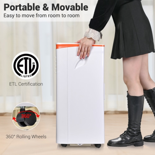 Yescom 4-in-1 10,000 BTU Portable Air Conditioner Dehumidifier with Window Kit Remote Control Perspective: left