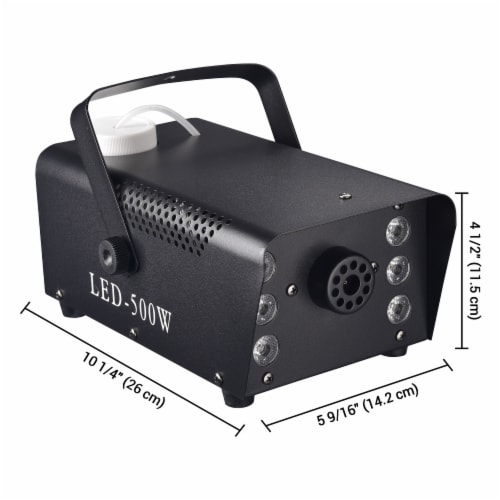 500W Fog Machine Smoke Spray Effect with LED Light for Party Stage Portable Perspective: left