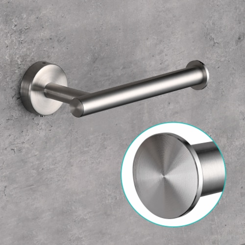 Aquaterior 5-Piece Bathroom Hardware Set Wall Mount Towel Bar Toilet Paper Holder Robe Hook Perspective: left