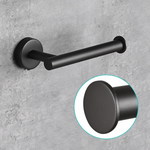 Aquaterior 5-Piece Bathroom Hardware Set Wall Mount 15 Towel Bar Toilet Paper Holder Hook Perspective: left