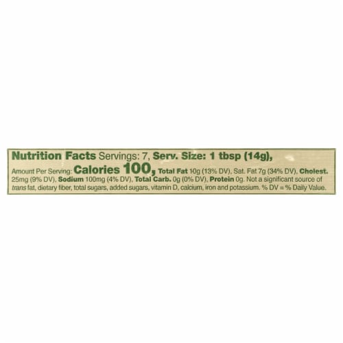 Kerrygold Grass-Fed Pure Irish Garlic & Herb Butter Stick, 3.5oz Perspective: left