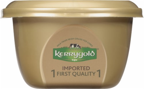 Kerrygold Naturally Softer Grass Fed Pure Irish Butter Tub Perspective: left