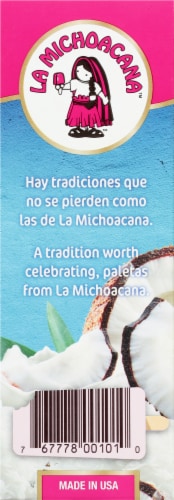 La Michoacana Coco Ice Cream Bars Perspective: left